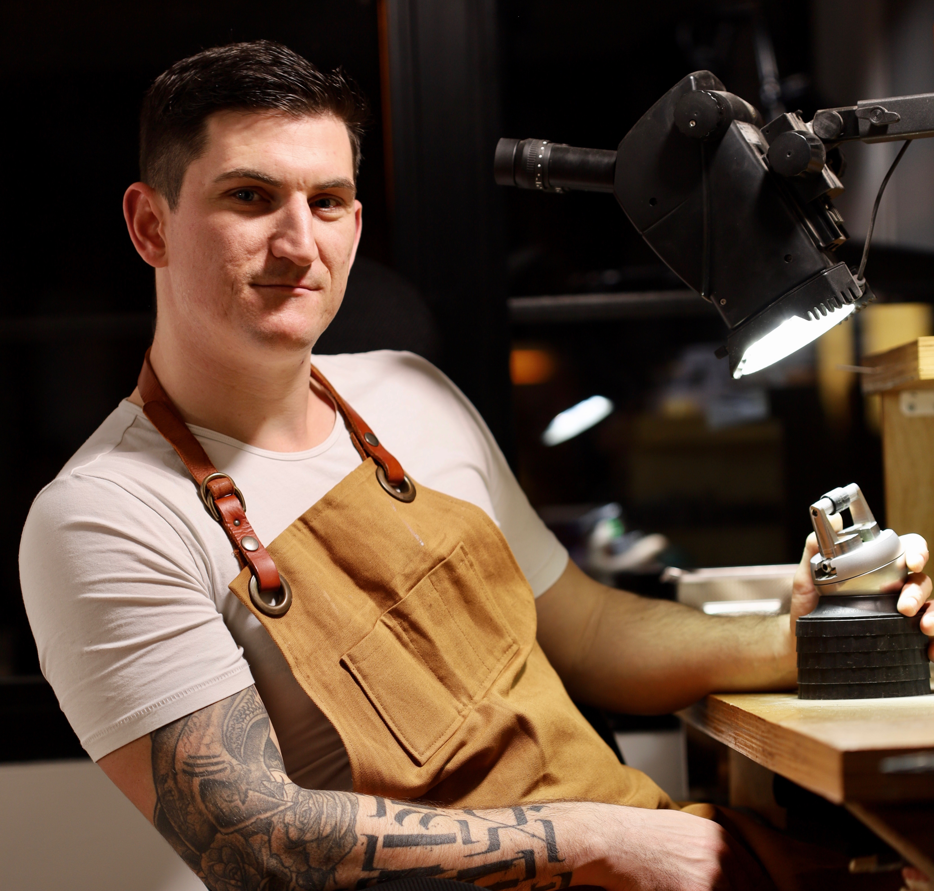 Student jewellery setting work