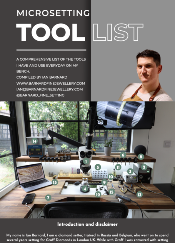 Ian Barnard's Microsetting Tool List